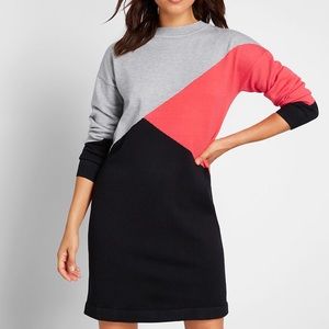 Sugarmill x ModCloth Color Block Sweater Dress
